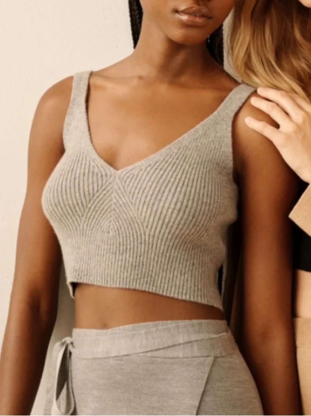 J Crew Cashmere Cropped Tank Sweater Large